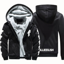 Load image into Gallery viewer, Thicken Billie Eilish Fashion Brand Sweatshirts Mens 2019 Winter Thicken Hoodie Men Hoodies Sweatshirt Men Hip hop Zipper Coats