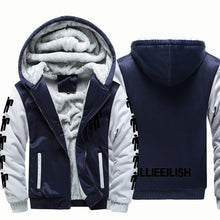 Load image into Gallery viewer, Thicken Billie Eilish Fashion Brand Sweatshirts Mens 2019 Winter Thicken Hoodie Men Hoodies Sweatshirt Men Hip hop Zipper Coats