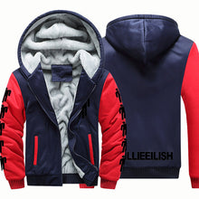 Load image into Gallery viewer, Thicken Billie Eilish Fashion Brand Sweatshirts Mens 2019 Winter Thicken Hoodie Men Hoodies Sweatshirt Men Hip hop Zipper Coats
