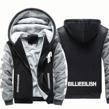 Load image into Gallery viewer, Thicken Billie Eilish Fashion Brand Sweatshirts Mens 2019 Winter Thicken Hoodie Men Hoodies Sweatshirt Men Hip hop Zipper Coats