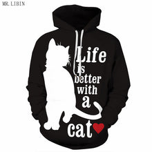 Load image into Gallery viewer, 3D Yin Yang Wolf Hoodies Street Sweatshirt Brand Hooded Men Pullover High Quality Harajuku Men's Sportswear Hip Hop Hoodie