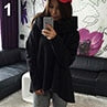 Load image into Gallery viewer, Women's Autumn Winter Casual Cowl Neck Long Sleeve Solid Sweatshirt Blouse